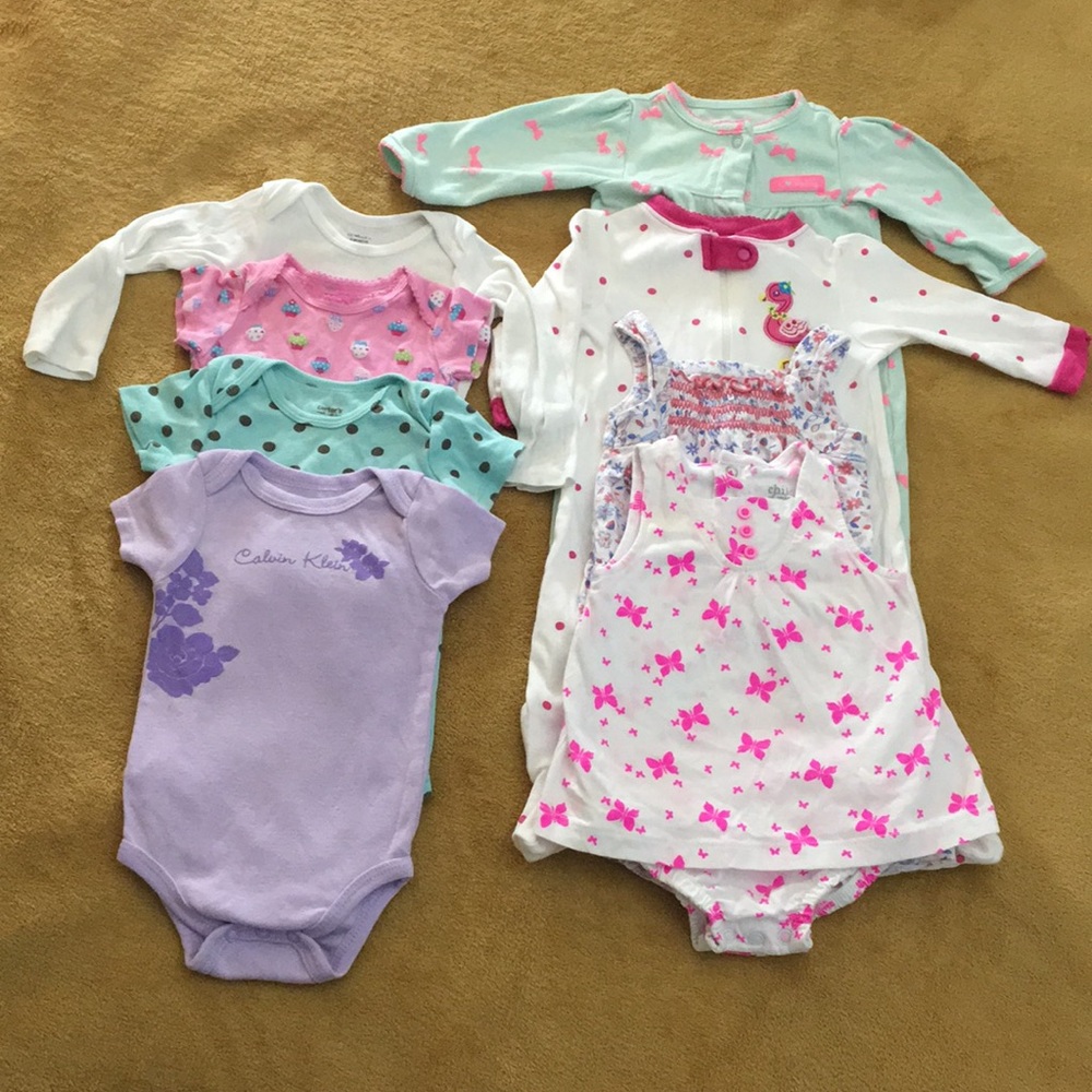 Bundle of 8 onesies for 3-6months old baby